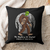 宇宙人のビッグフットの陰謀ミステリーによって解決されるUFO クッション (ブランケット)