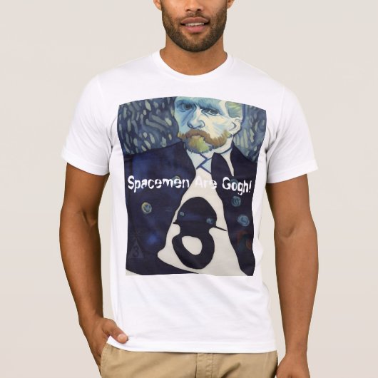 宇宙人はゴッホ Tシャツ (正面)