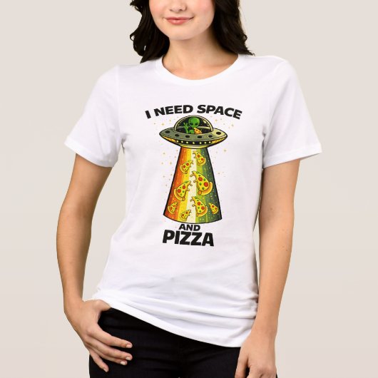 宇宙人ピザUFOエイリアン トライブレンドTシャツ (正面)