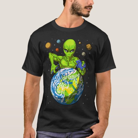 宇宙人操り人形 Tシャツ (正面)