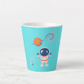 宇宙人漫画の冒険。 カフェラテマグ (正面)