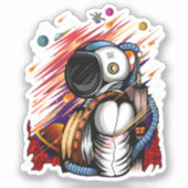 宇宙人 シール (正面)