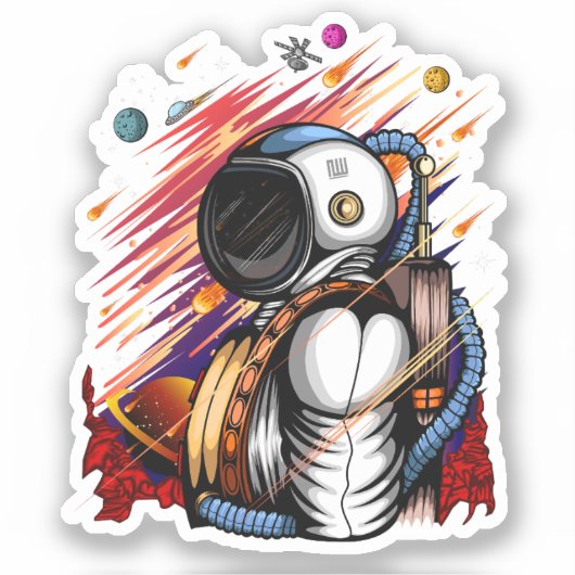 宇宙人 シール (正面)