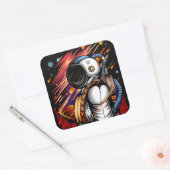 宇宙人 スクエアシール (封筒)