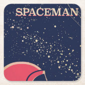 宇宙人 スクエアペーパーコースター (正面)