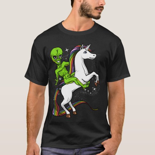 宇宙人+ユニコーン Tシャツ (正面)