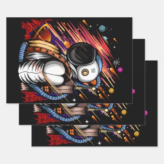 宇宙人 ラッピングペーパーシート (セット)