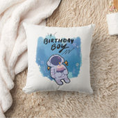 宇宙人 誕生日おめでとう クッション (ブランケット)