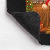 宇宙人UFOとセルフィーする猫のクリスマスイルミネーションS マウスパッド (コーナー)