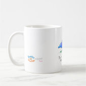 宇宙仏あなたのDoodles™のマグのマスター コーヒーマグカップ (左)