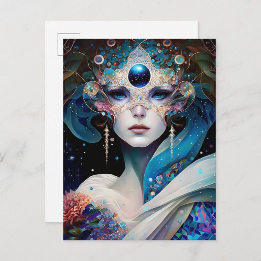 宇宙仮面の女神クイーンファンタジー ポストカード (正面/裏面)