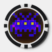 宇宙侵略の王様 (バージョンB) ポーカーチップ (正面)