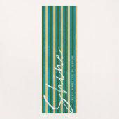 宇宙全体が自分ののように輝ストライプく ヨガマット (正面)