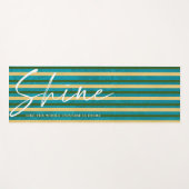 宇宙全体が自分ののように輝ストライプく ヨガマット (正面(横))