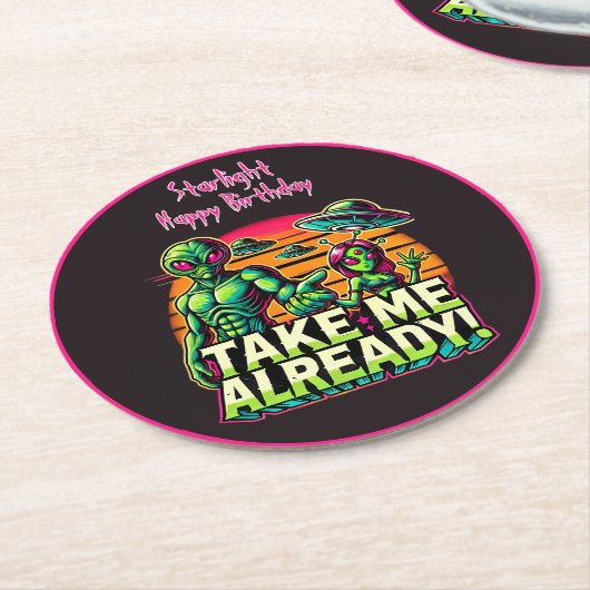 宇宙冒険に連れて行って！ ラウンドペーパーコースター (アングル)