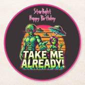 宇宙冒険に連れて行って！ ラウンドペーパーコースター (正面)