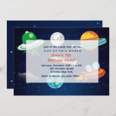 宇宙冒険招待状 招待状 (正面/裏面)