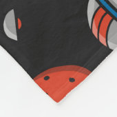 宇宙冒険：惑星、ロケット模様。 フリースブランケット (角)