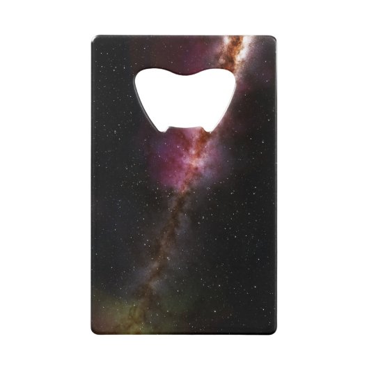 宇宙写真 クレジットカード栓抜き (正面)