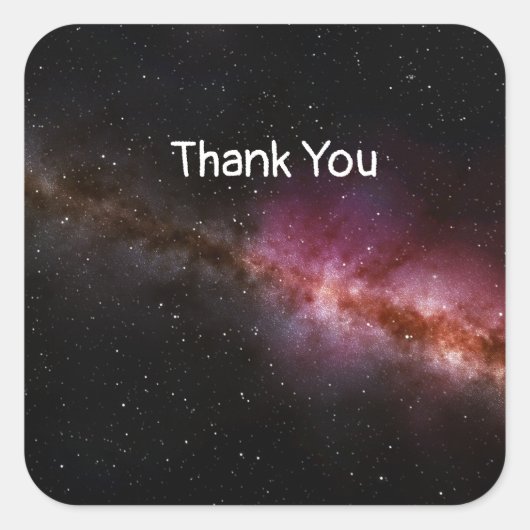 宇宙写真 スクエアシール (正面)