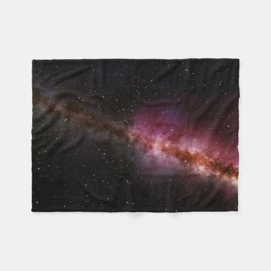 宇宙写真 フリースブランケット (正面(横))