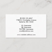 宇宙写真 名刺 (裏面)