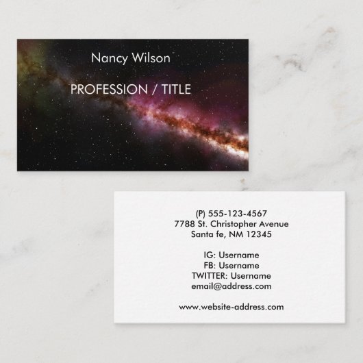 宇宙写真 名刺 (正面/裏面)