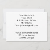 宇宙写真 招待状 (裏面)