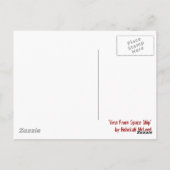 「宇宙出荷元の表示」抽象芸術 ポストカード (裏面)