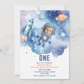 宇宙初のまわりに日宇宙飛行士の写真 招待状 (正面)