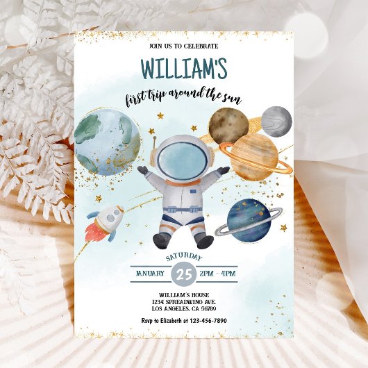 宇宙初の一周 誕生日 招待状