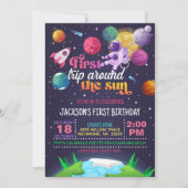 宇宙初の世界旅行(女の子) 招待状 (正面)