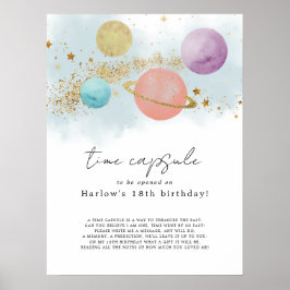 宇宙初の日帰りのまわりにタイムカプセル ポスター