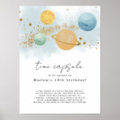 宇宙初の日帰りのまわりにタイムカプセル ポスター (正面)