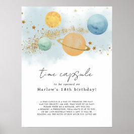 宇宙初の日帰りのまわりにタイムカプセル ポスター