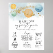 宇宙初の日帰りのまわりに旅行マイルストーン ポスター (正面)