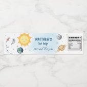 宇宙初めて太陽のまわりにボトルラベル ペットボトルラベル (シングルラベル)