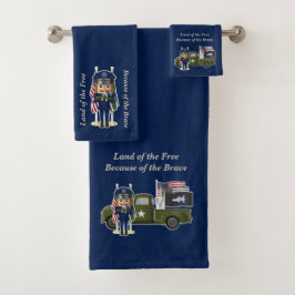 宇宙力くるみ割り小さな軍隊トラック バスタオルセット