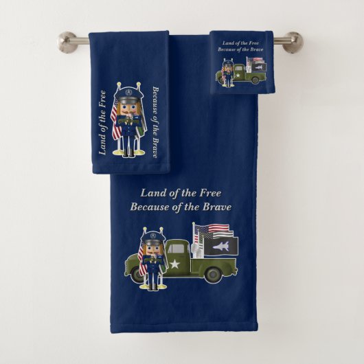 宇宙力くるみ割り小さな軍隊トラック バスタオルセット (インサイチュ)