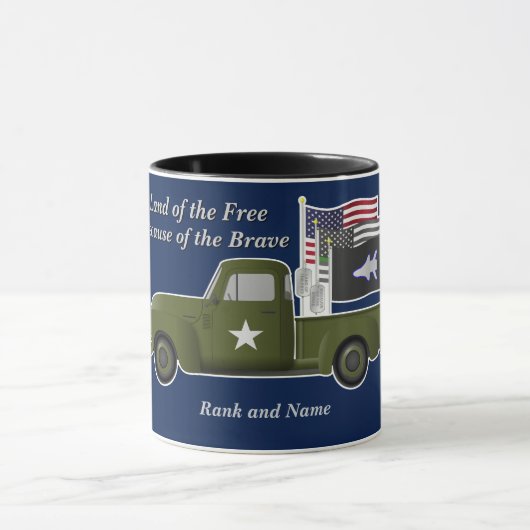 宇宙力くるみ割り小さな軍隊トラック マグカップ (中央)