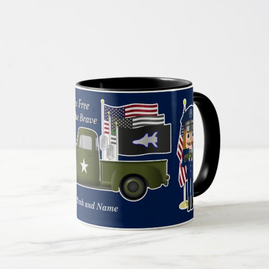 宇宙力くるみ割り小さな軍隊トラック マグカップ (正面右)