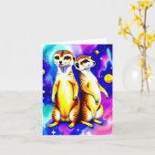 宇宙動物の足跡IV カード (黄色い花)