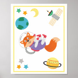 宇宙動物アートプリント コアラ ポスター