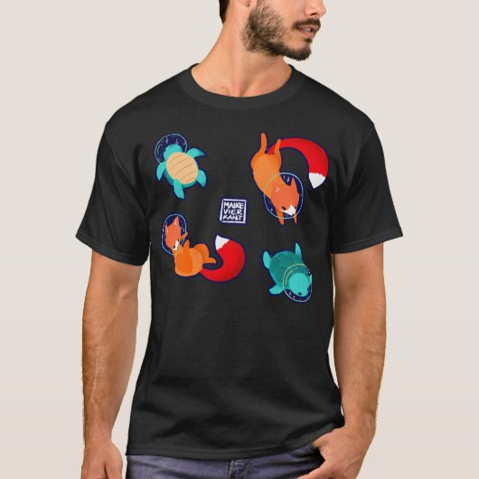 宇宙動物セット1 Tシャツ (正面)
