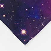 宇宙動物ピンク猫のモダンスタイル フリースブランケット (角)