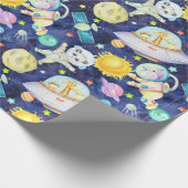 宇宙動物包装紙 ラッピングペーパー (角)