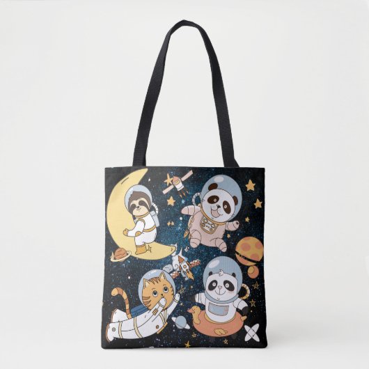 宇宙動物 トートバッグ (正面)