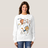 宇宙動物Tシャツ スウェットシャツ (正面フル)