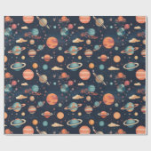 宇宙包装紙 ラッピングペーパー (フラット)