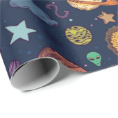 宇宙包装紙 ラッピングペーパー (ロールコーナー)